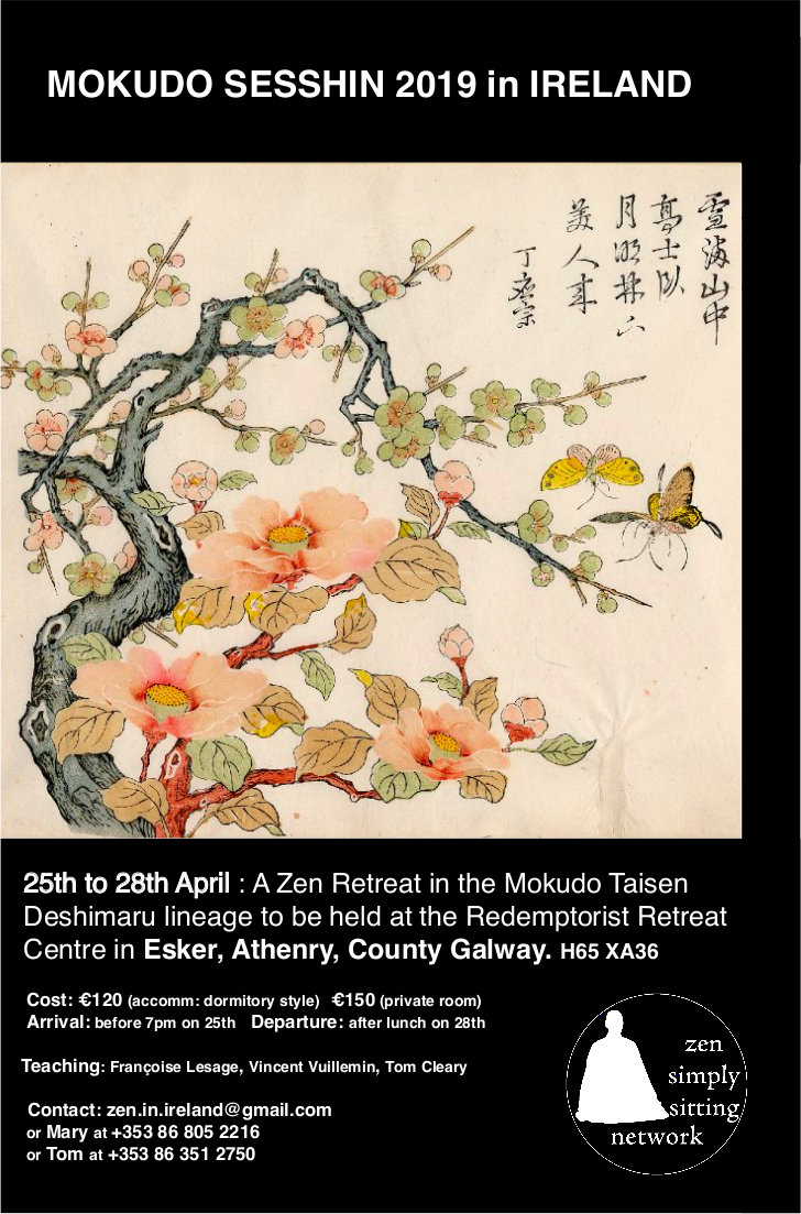 Mokudo sesshin poster Mokudo sesshin poster